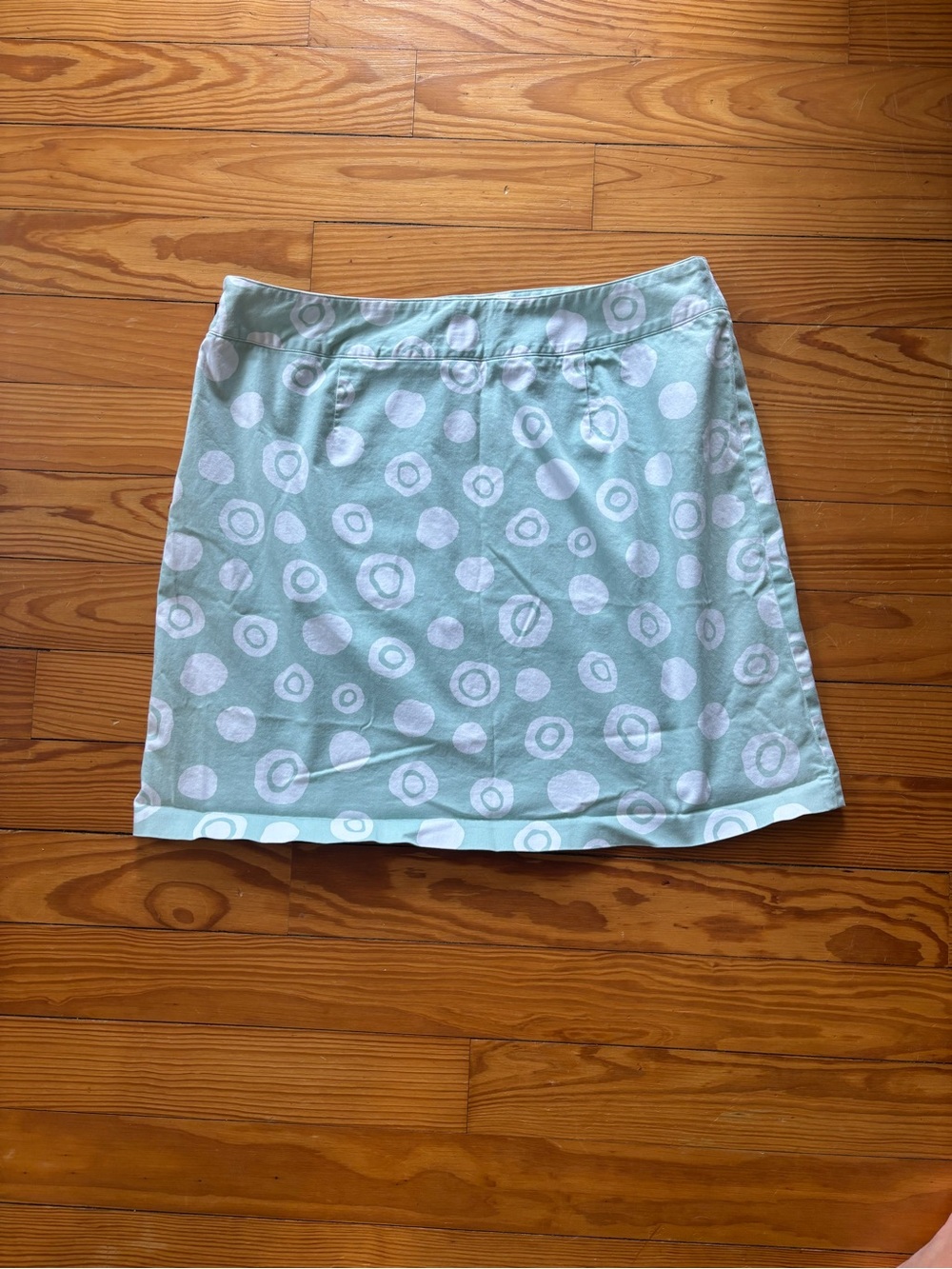 Talbots Mint Green Polka Dot Skirt
